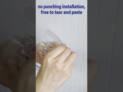 Samoprzylepne zestawy łazienkowe do montażu na ścianie Przezroczysty uchwyt na papier toaletowy Stojak na rolkę