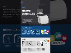 14.5cm samoprzylepny przejrzysty uchwyt do papieru toaletowego PET PC rolka ISO 9001