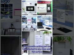 Repozycjonowana lepka tablica do wymazywania na sucho na najbardziej płynnej powierzchni w zestawie z tworzywem sztucznym