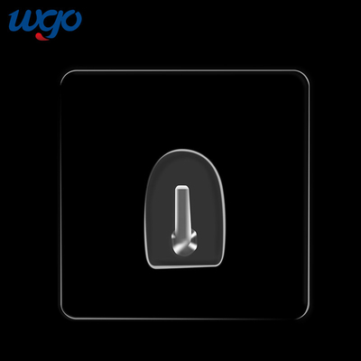 WGO samoprzylepny PC przezroczysty wieszak na płaszcz Heavy Duty do wiszącego płaszcza ręcznik kuchnia łazienka wodoodporny odporny na rdzę