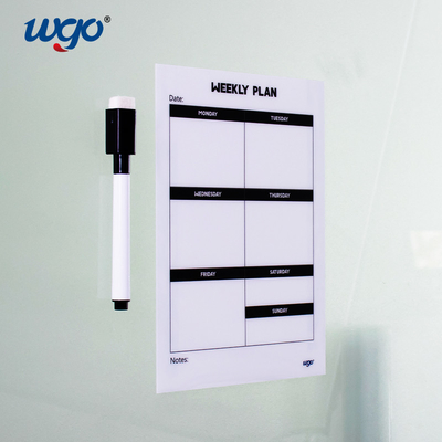 Samoprzylepna na najbardziej gładkich powierzchniach Officer Home Memo Label Dry Erase Schedule Board
