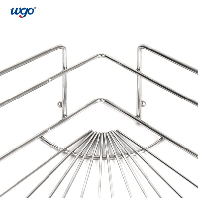 30cm Wisząca narożna półka prysznicowa Żel do kąpieli Pad Mounted Corner Caddy ISO 9001
