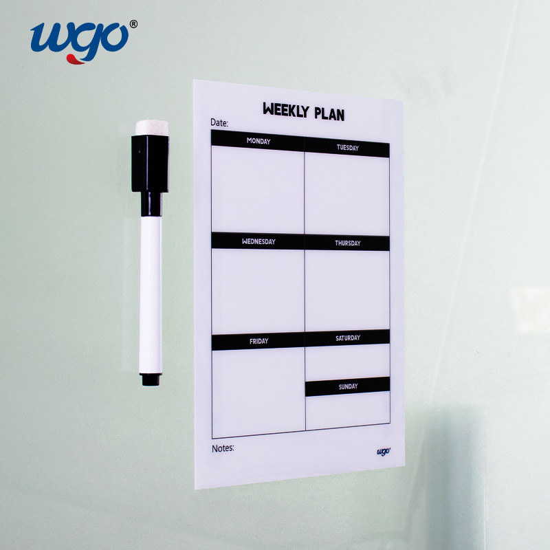 Samoprzylepna na najbardziej gładkich powierzchniach Officer Home Memo Label Dry Erase Schedule Board