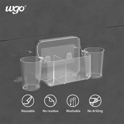 Samoprzylepny uchwyt na szczoteczkę do zębów o szerokości 32 cm WGO Uchwyt na szczoteczkę do zębów przyścienny