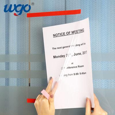 Dokument akrylowy 8.5 X11 Wyczyść uchwyt na znaki Repozycjonowany uchwyt ścienny ODM OEM